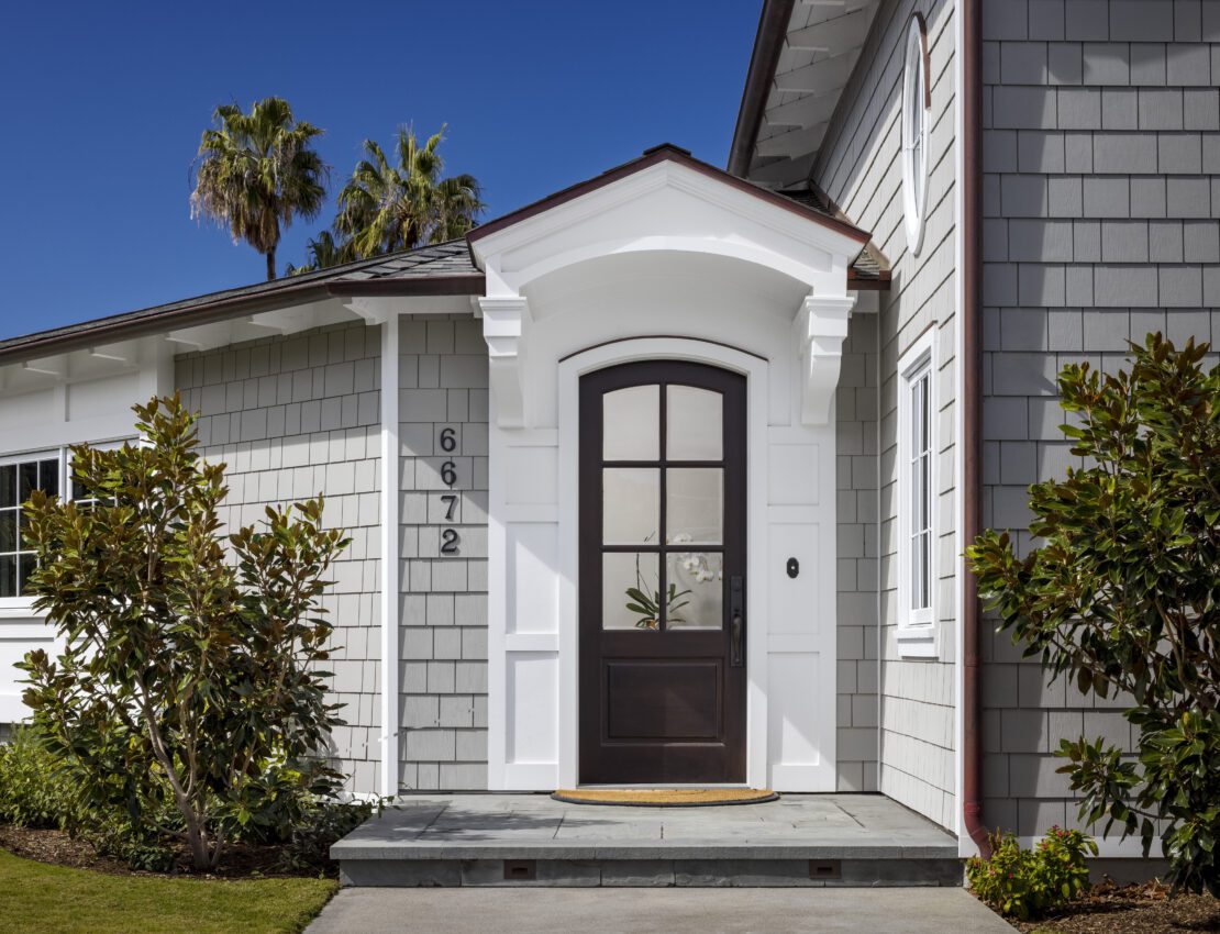 Renovated residence in La Jolla, California completed by West Coast General Building Company.