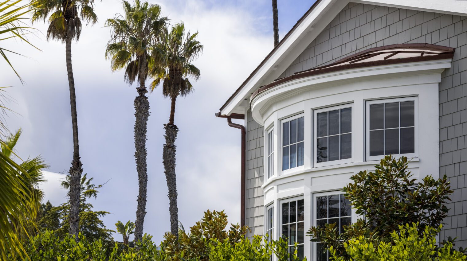 Renovated residence in La Jolla, California completed by West Coast General Building Company.